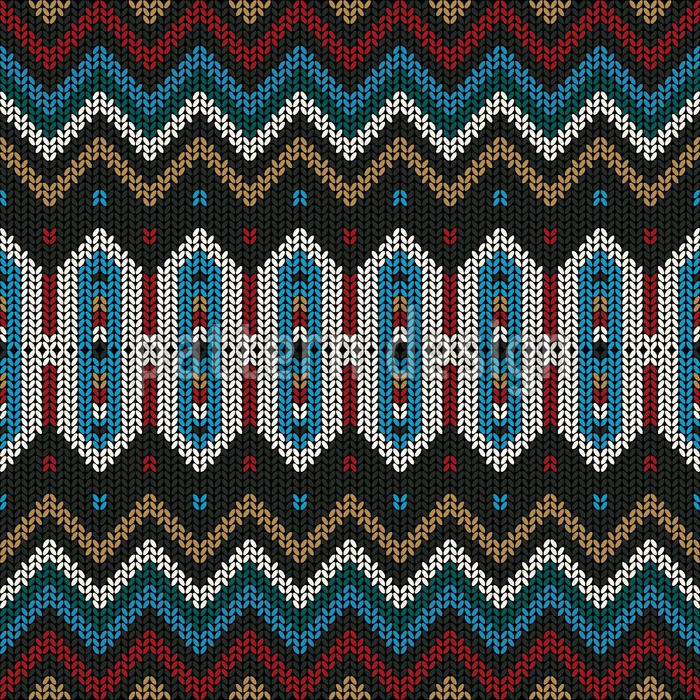 patterned-wallpaper-knitted-ethno