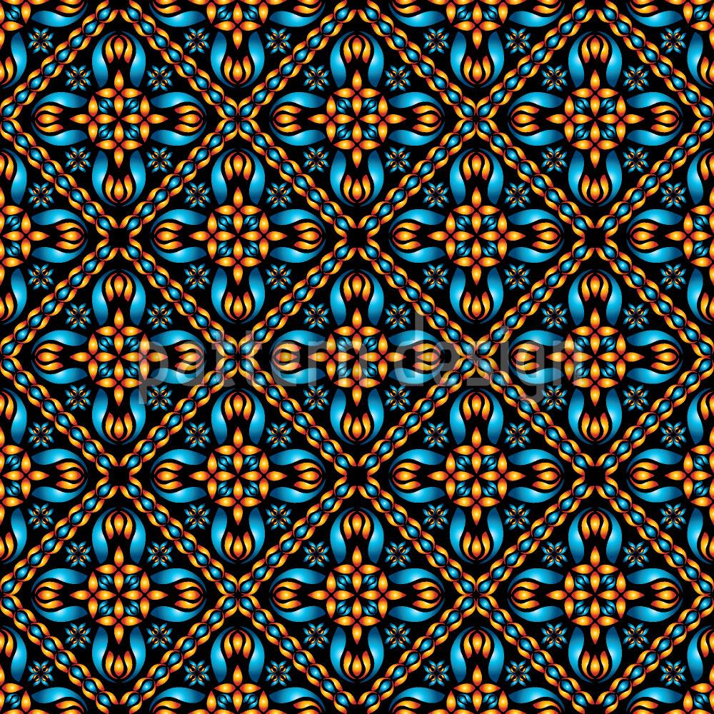 patterned-wallpaper-orange-and-blue