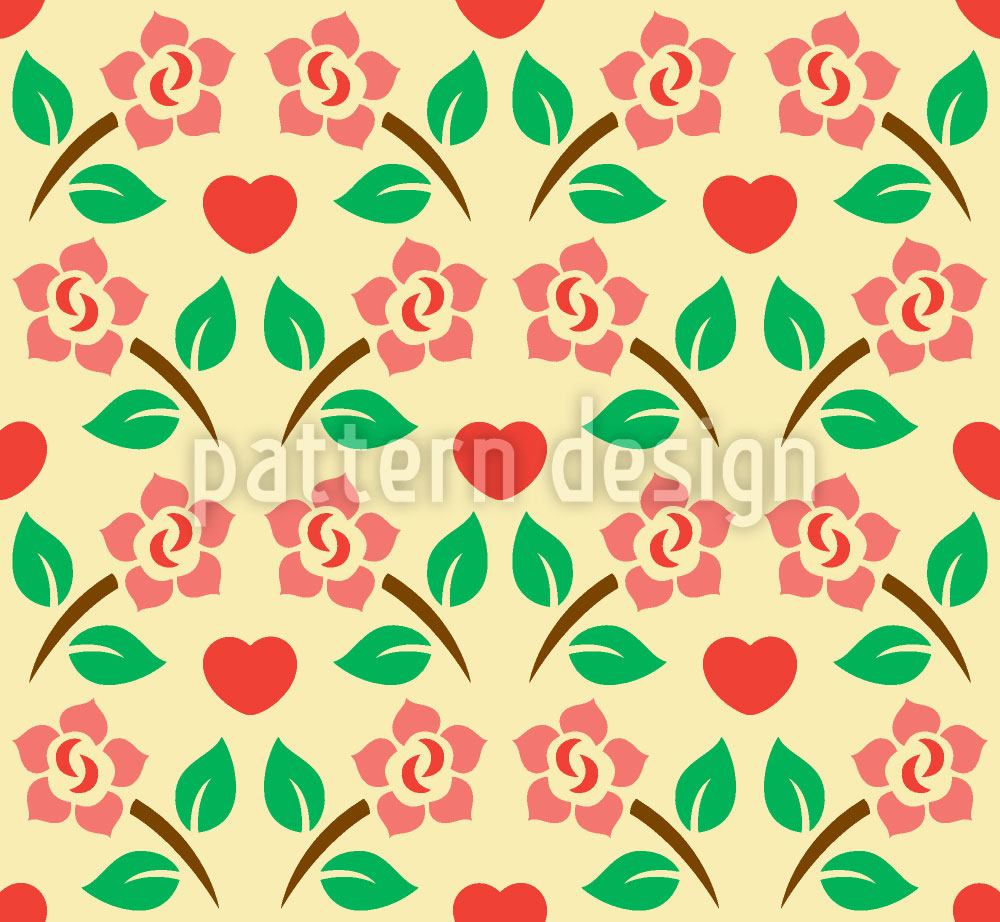 patterned-wallpaper-hearts-and-roses