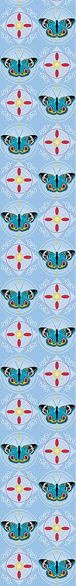 patterned-wallpaper-peacock-butterfly-blue