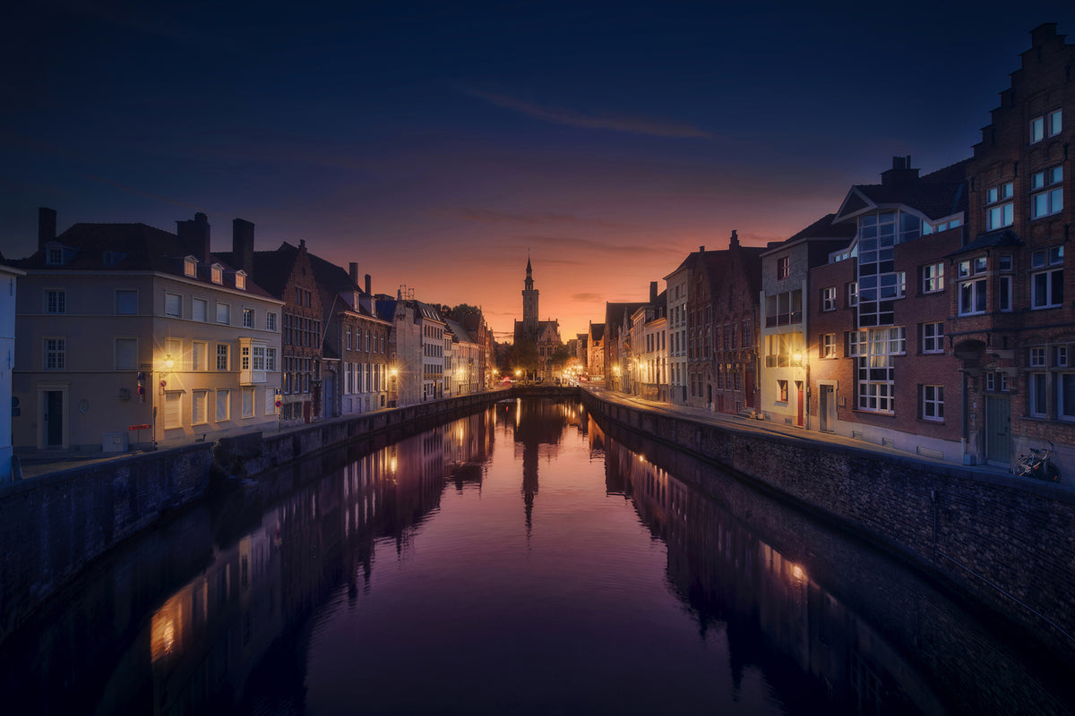 photo-wallpaper-sunset-in-brugge