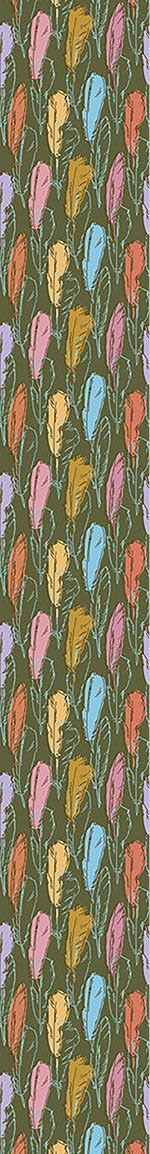 patterned-wallpaper-feathers-handdrawn-colorful