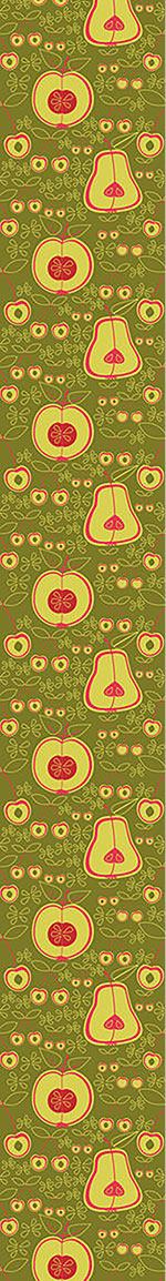 patterned-wallpaper-fruit-garden-green