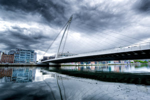 photo-wallpaper-samuel-beckett-bridge-with-clouds