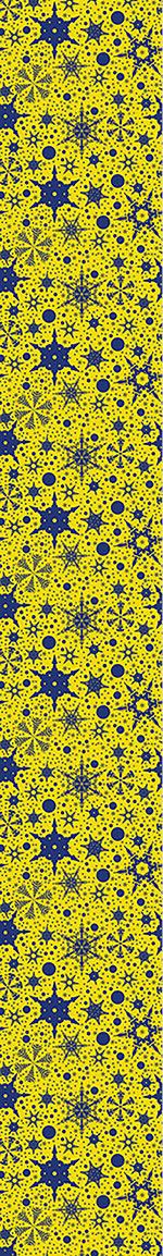 patterned-wallpaper-snowflake-decorations