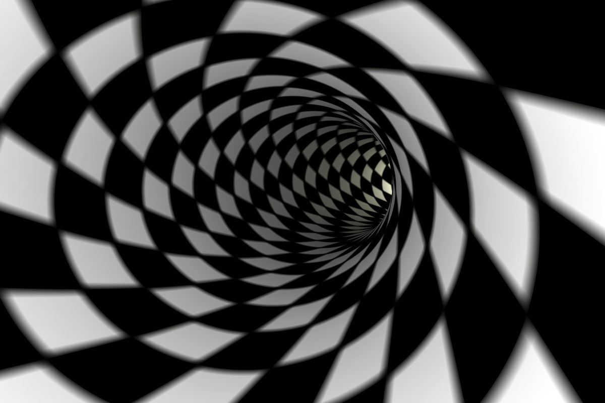 photo-wallpaper-abstract-tunnel-black-white