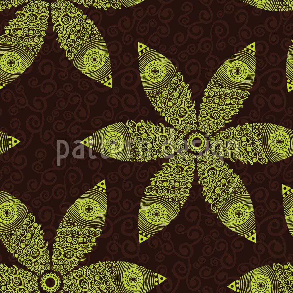 patterned-wallpaper-autumny-flower-movement