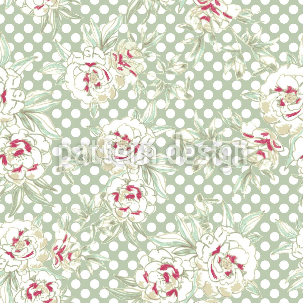 patterned-wallpaper-roses-and-polkadots