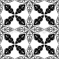 patterned-wallpaper-moroccan-bw