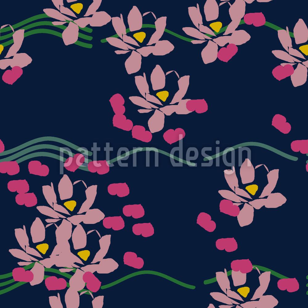 patterned-wallpaper-lotus-love-blue