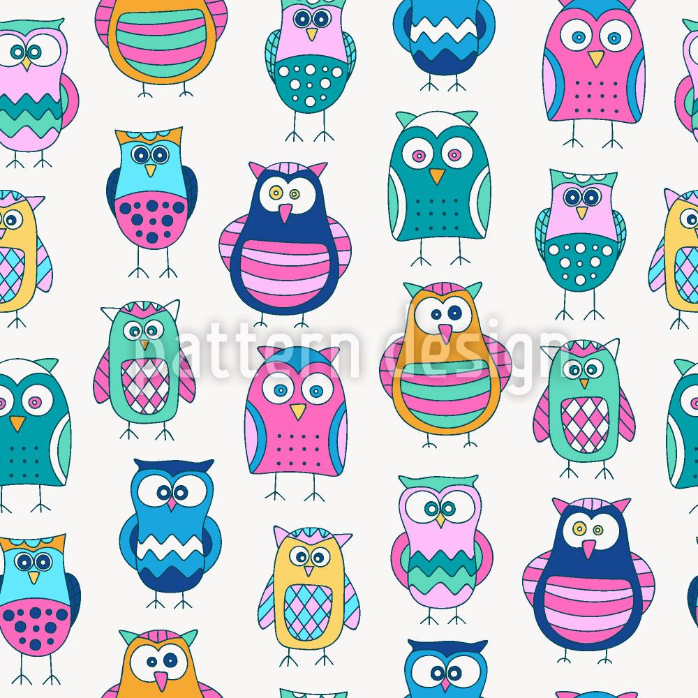 patterned-wallpaper-cartoon-owls