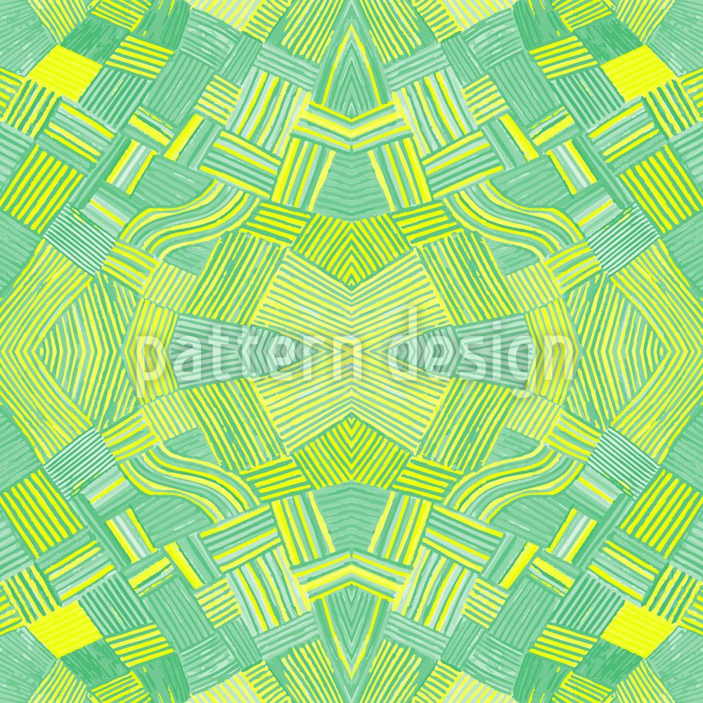 patterned-wallpaper-filigree-network-lemon