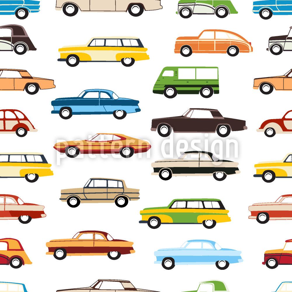 patterned-wallpaper-retro-cars