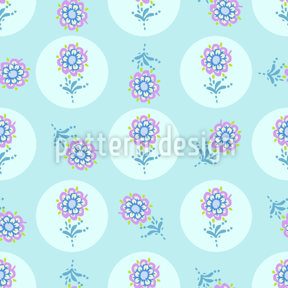 patterned-wallpaper-polka-dots-and-flower