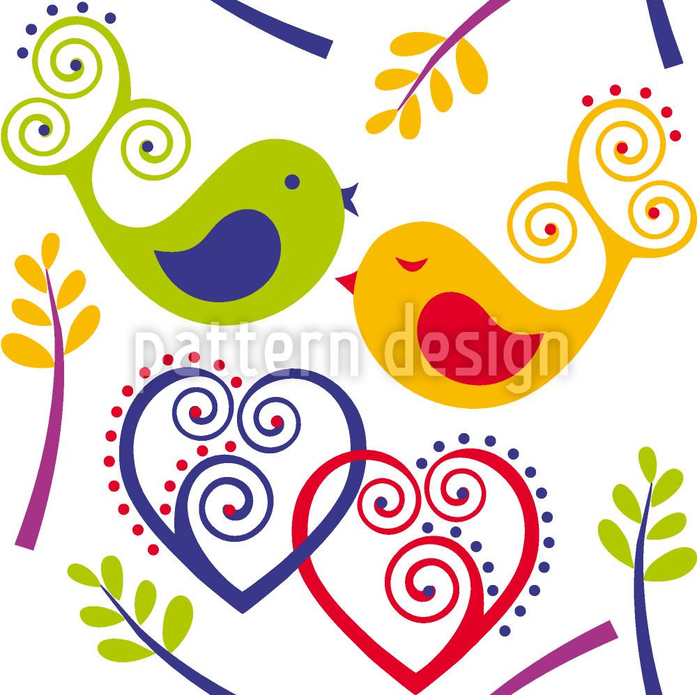 patterned-wallpaper-love-birds