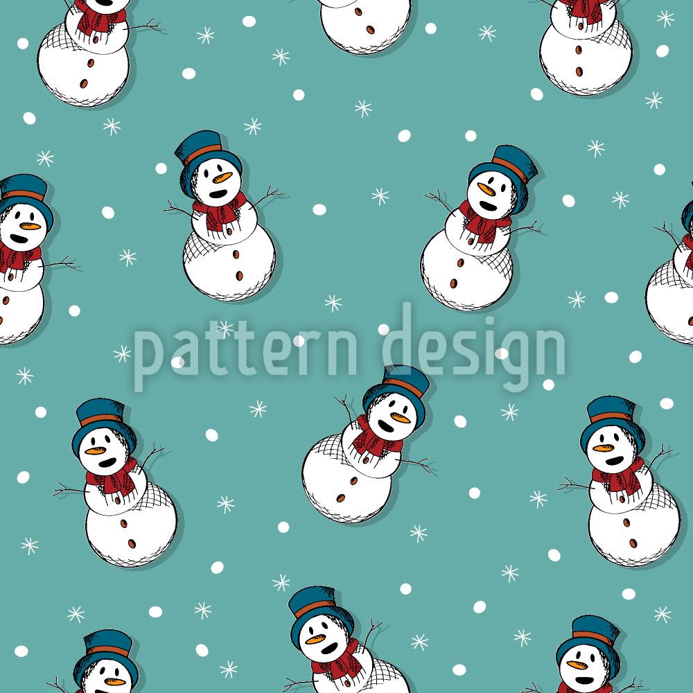 patterned-wallpaper-frosty-the-snowman