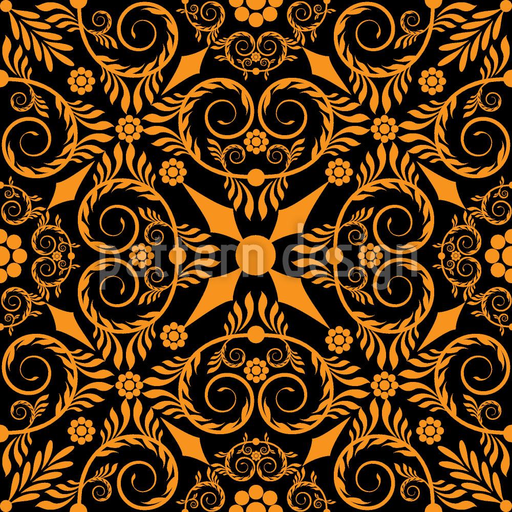 patterned-wallpaper-opulenta-orange