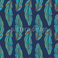 patterned-wallpaper-feather-leaves-at-night