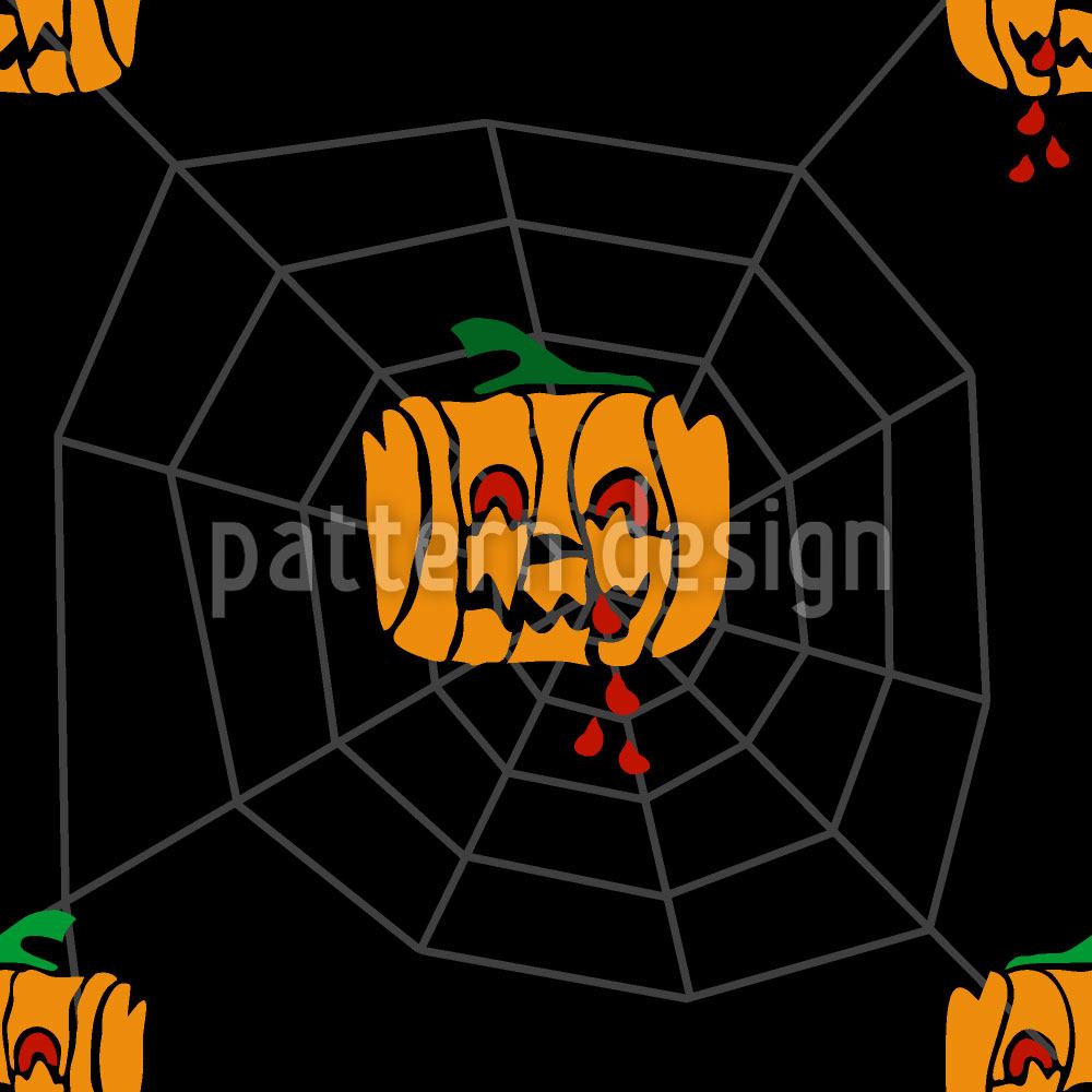 patterned-wallpaper-vampire-pumpkins