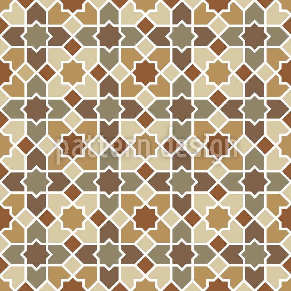 patterned-wallpaper-morocco-brown