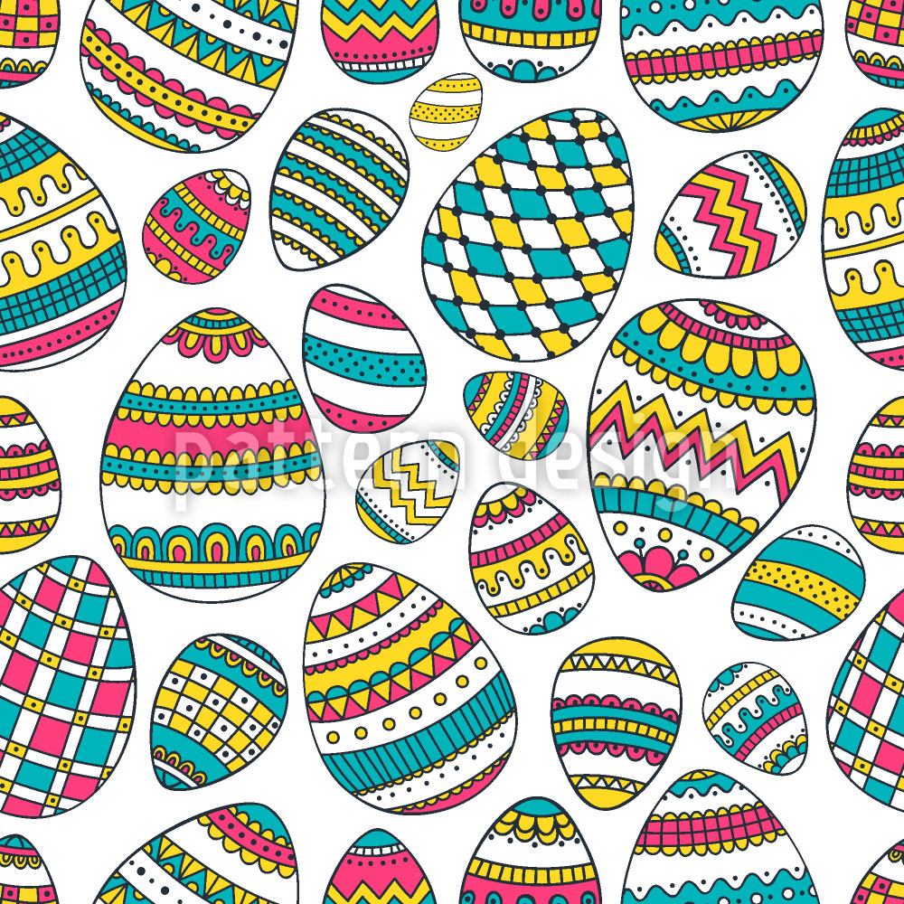 patterned-wallpaper-decorated-eggs