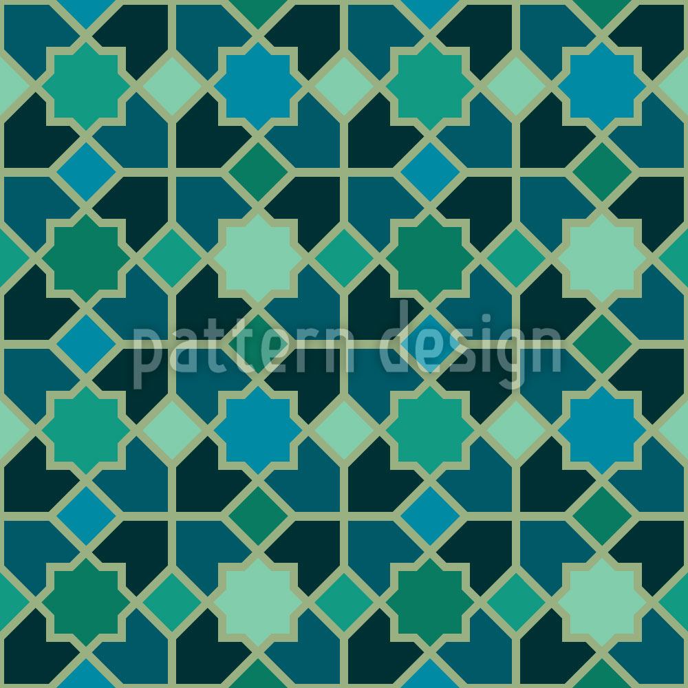 patterned-wallpaper-morocco-teal