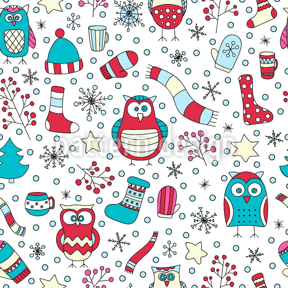 patterned-wallpaper-winter-fun-with-owls