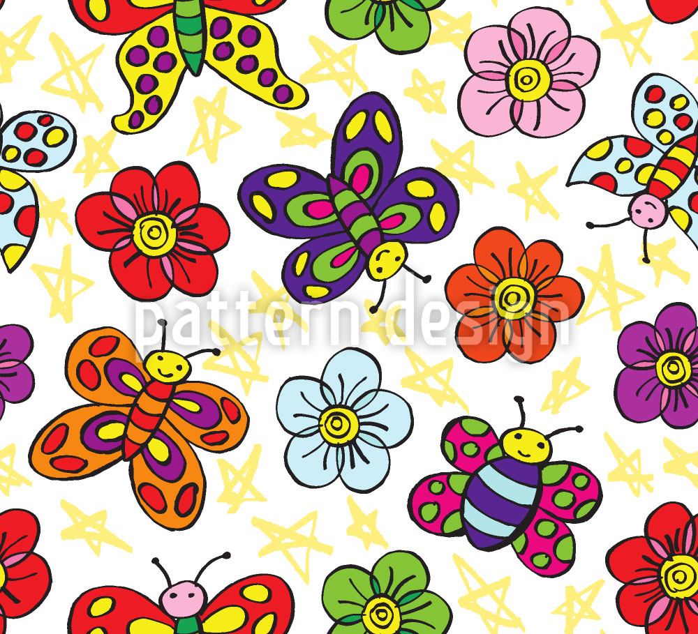 patterned-wallpaper-flower-friends