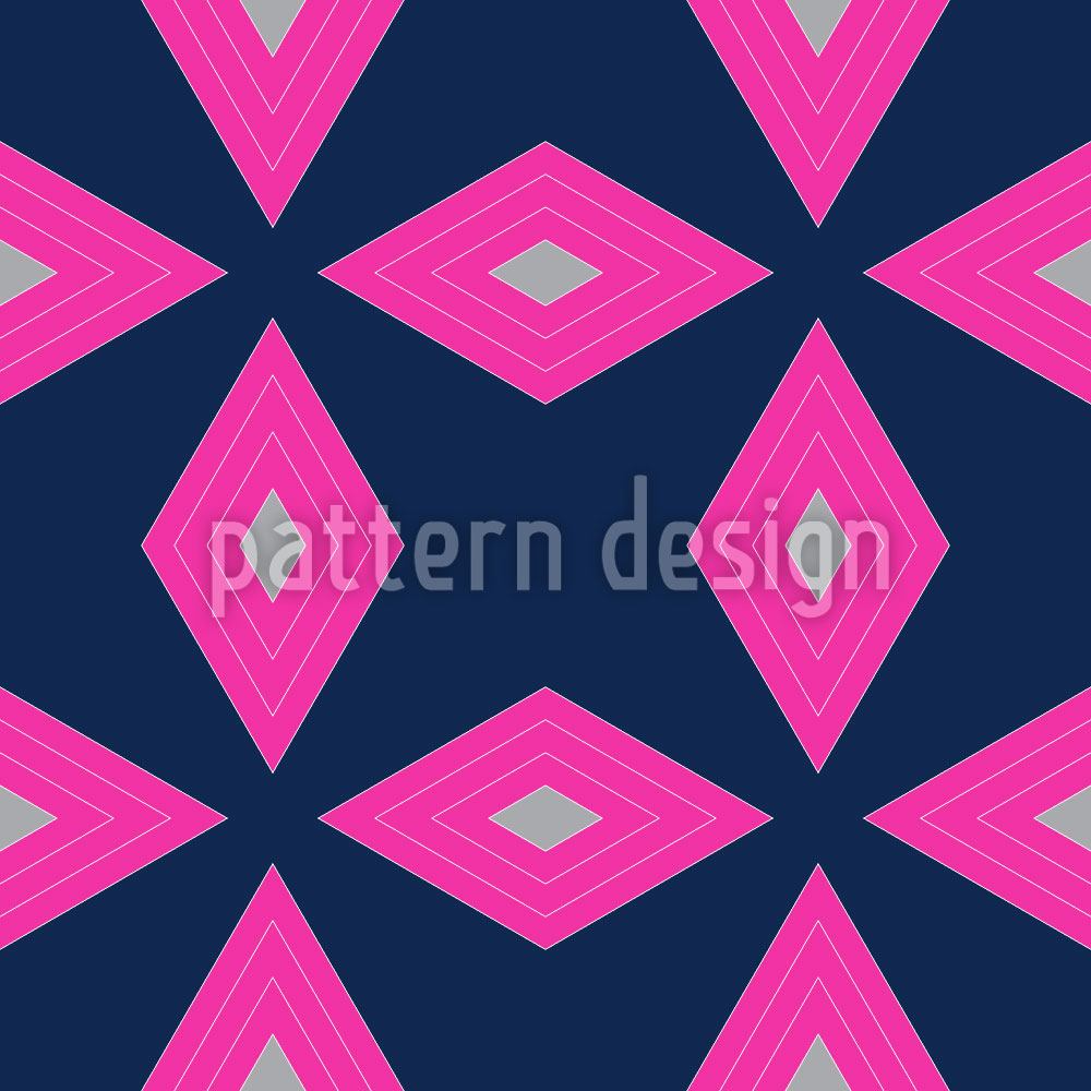 patterned-wallpaper-rhomb-floral