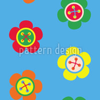 patterned-wallpaper-flower-buttons