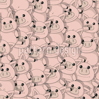 patterned-wallpaper-piggy-button-eyes-party