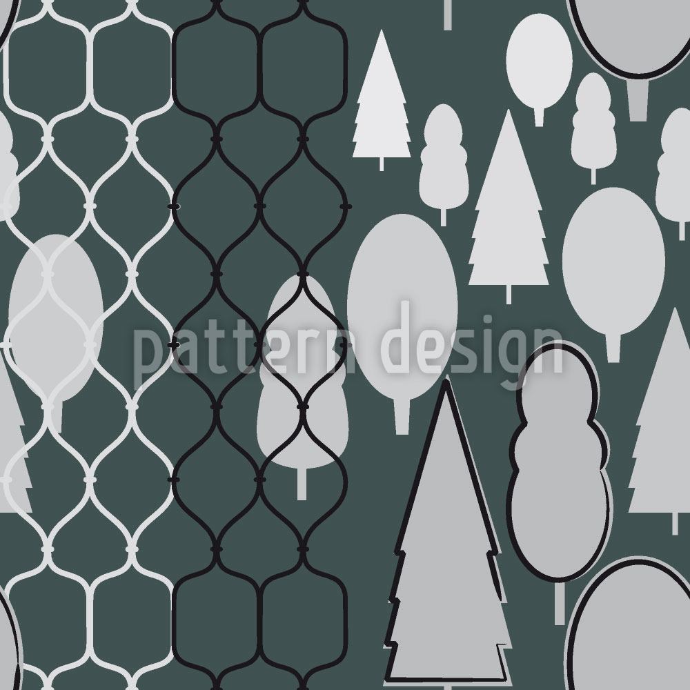 patterned-wallpaper-fency-forest-monochrome