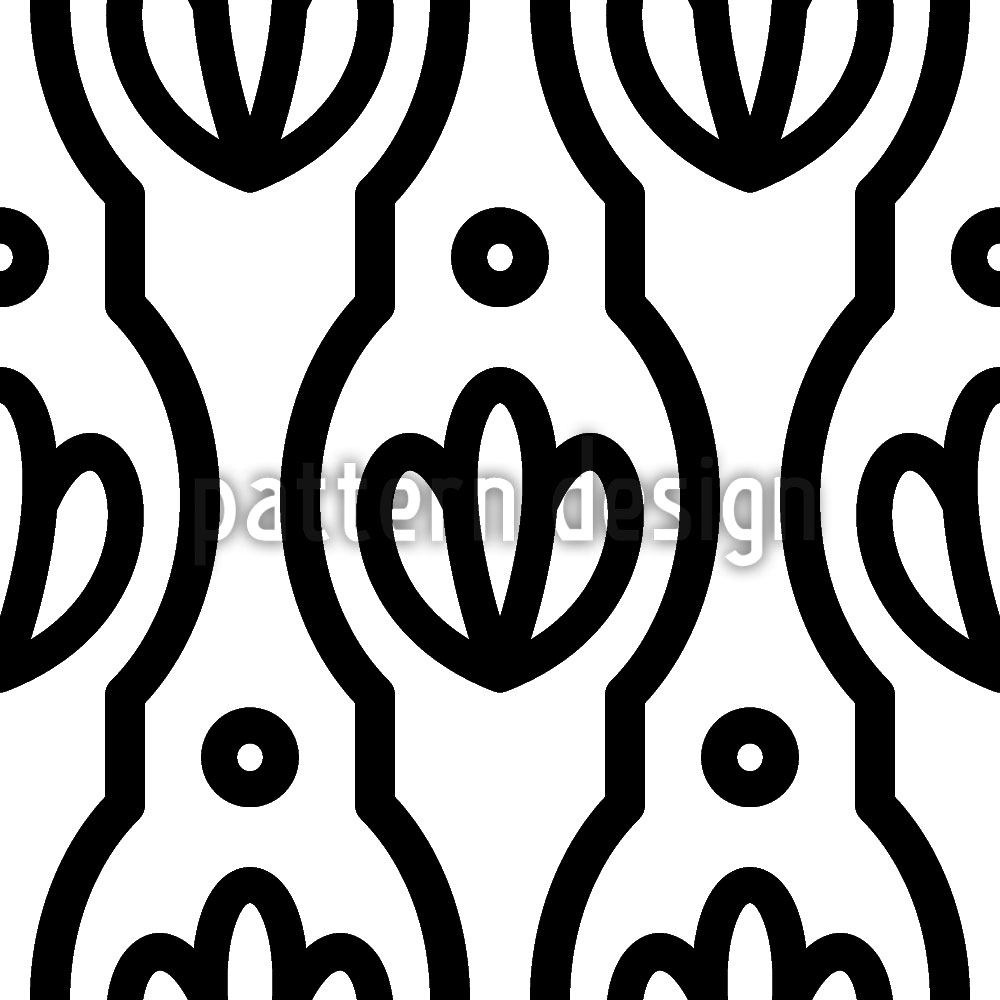 patterned-wallpaper-floral-silhouette