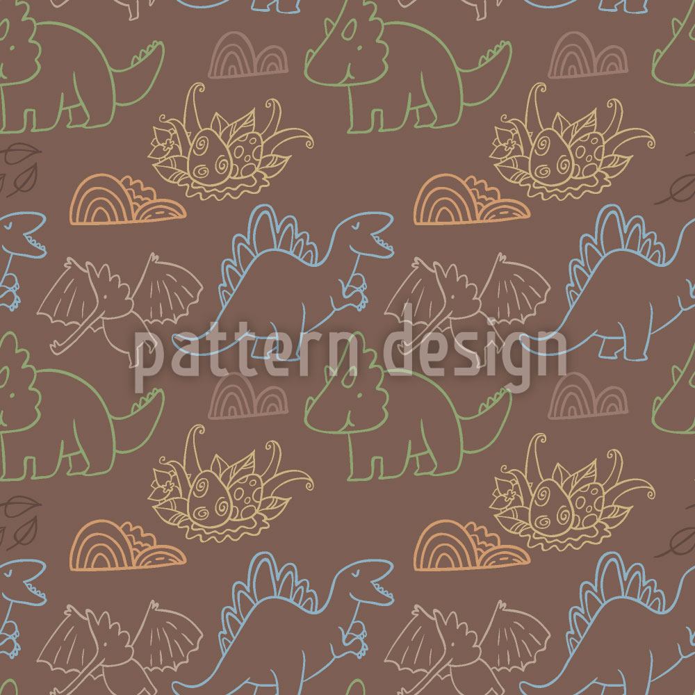 patterned-wallpaper-dino-friends