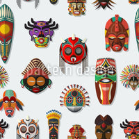 patterned-wallpaper-masks-on-the-wall