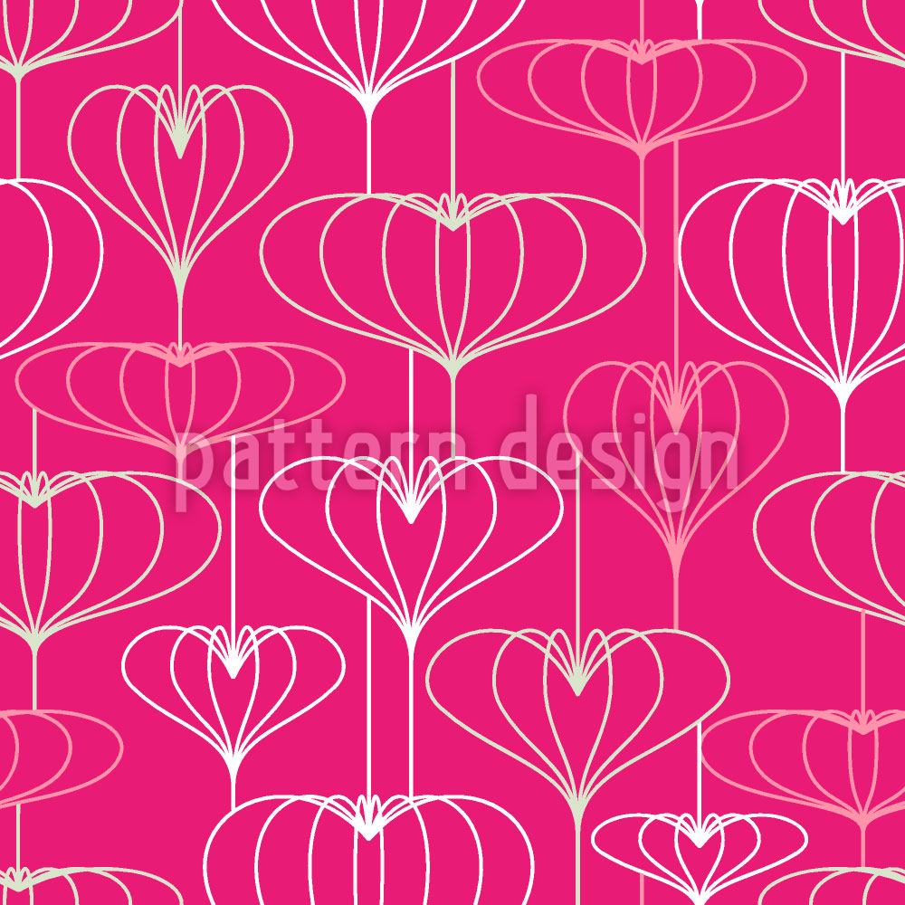 patterned-wallpaper-heart-lantern-pink-ii