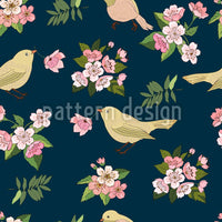 patterned-wallpaper-birds-with-blossoms