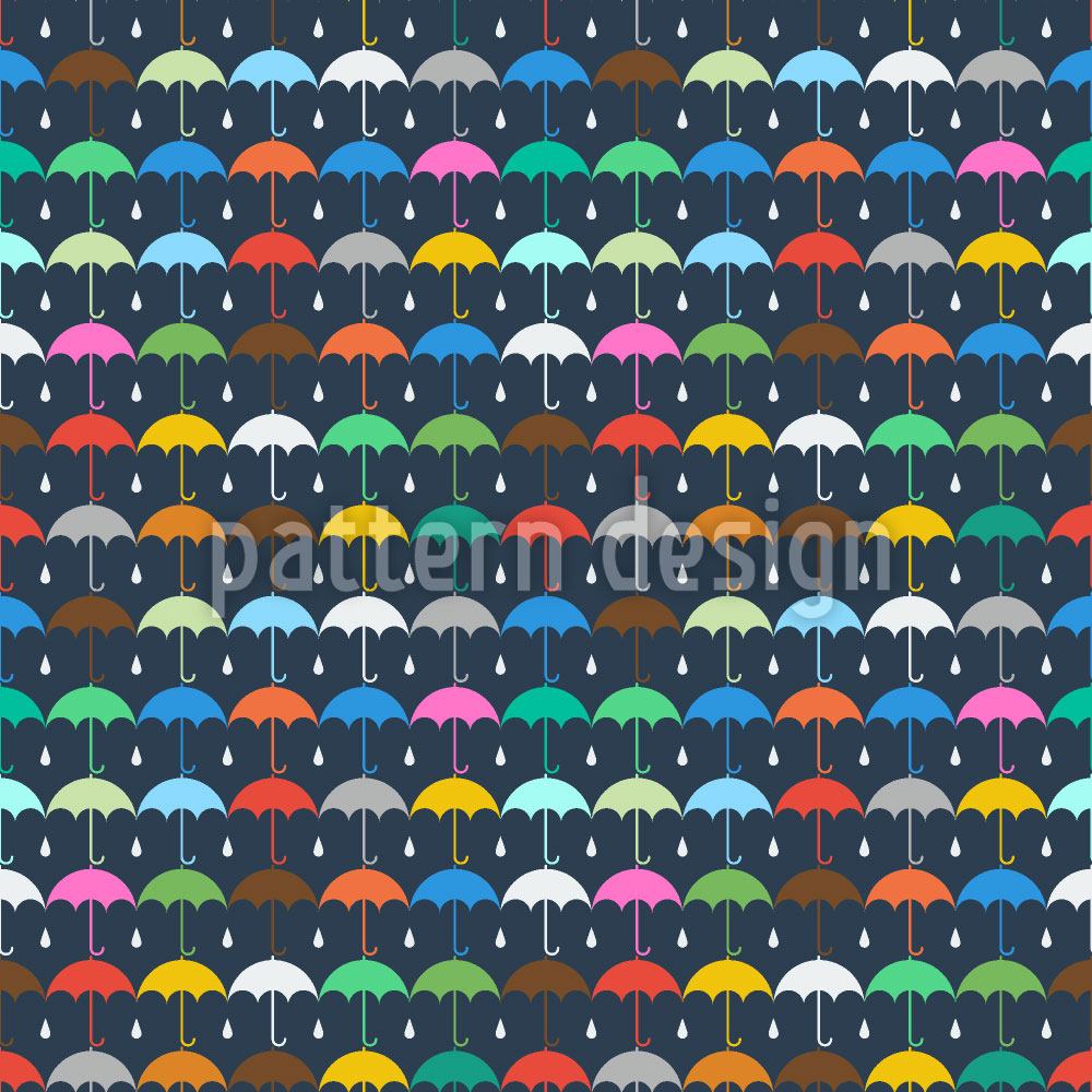 patterned-wallpaper-umbrella-and-raindrop