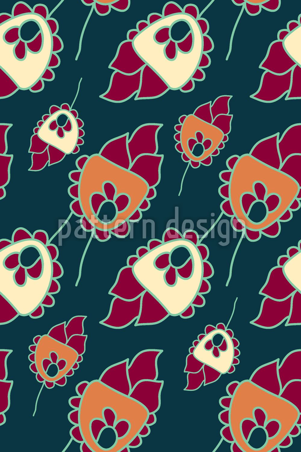 patterned-wallpaper-cute-flower-fantasy