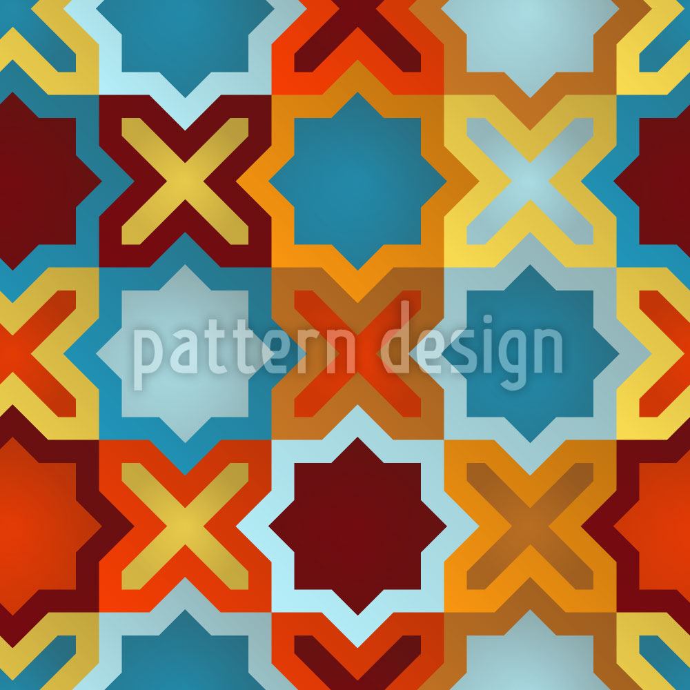 patterned-wallpaper-stars-of-the-orient