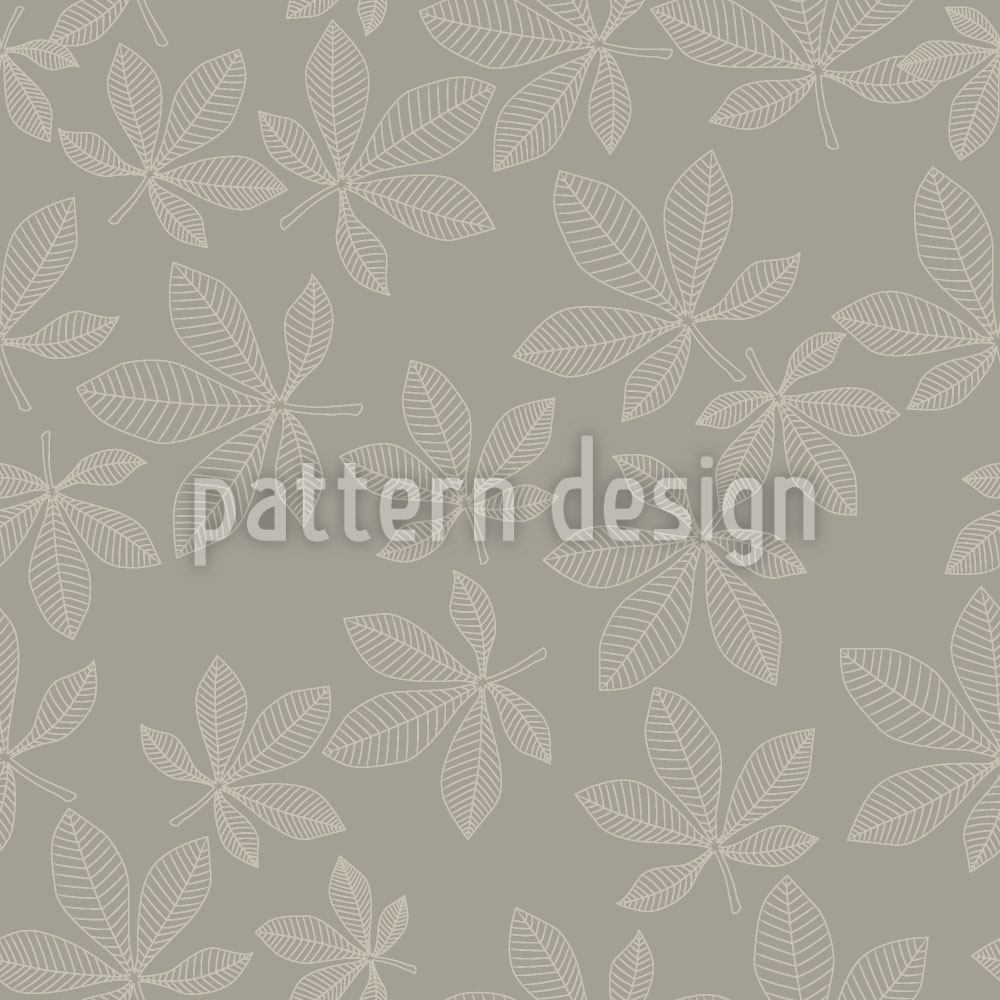 patterned-wallpaper-chestnut-leaves