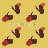 patterned-wallpaper-acorns