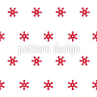 patterned-wallpaper-snowflakes-red