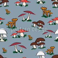 patterned-wallpaper-picking-mushrooms