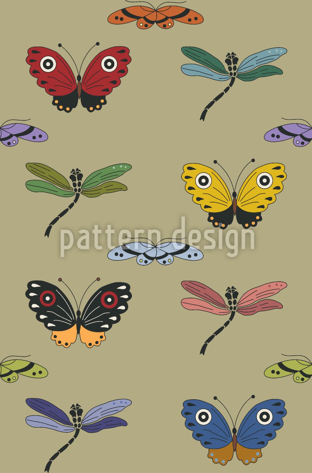 patterned-wallpaper-dragonfly-magic