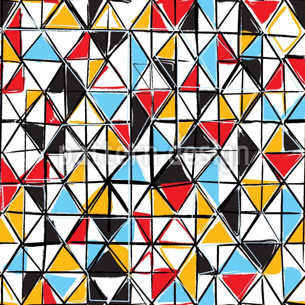 patterned-wallpaper-triangle-facets