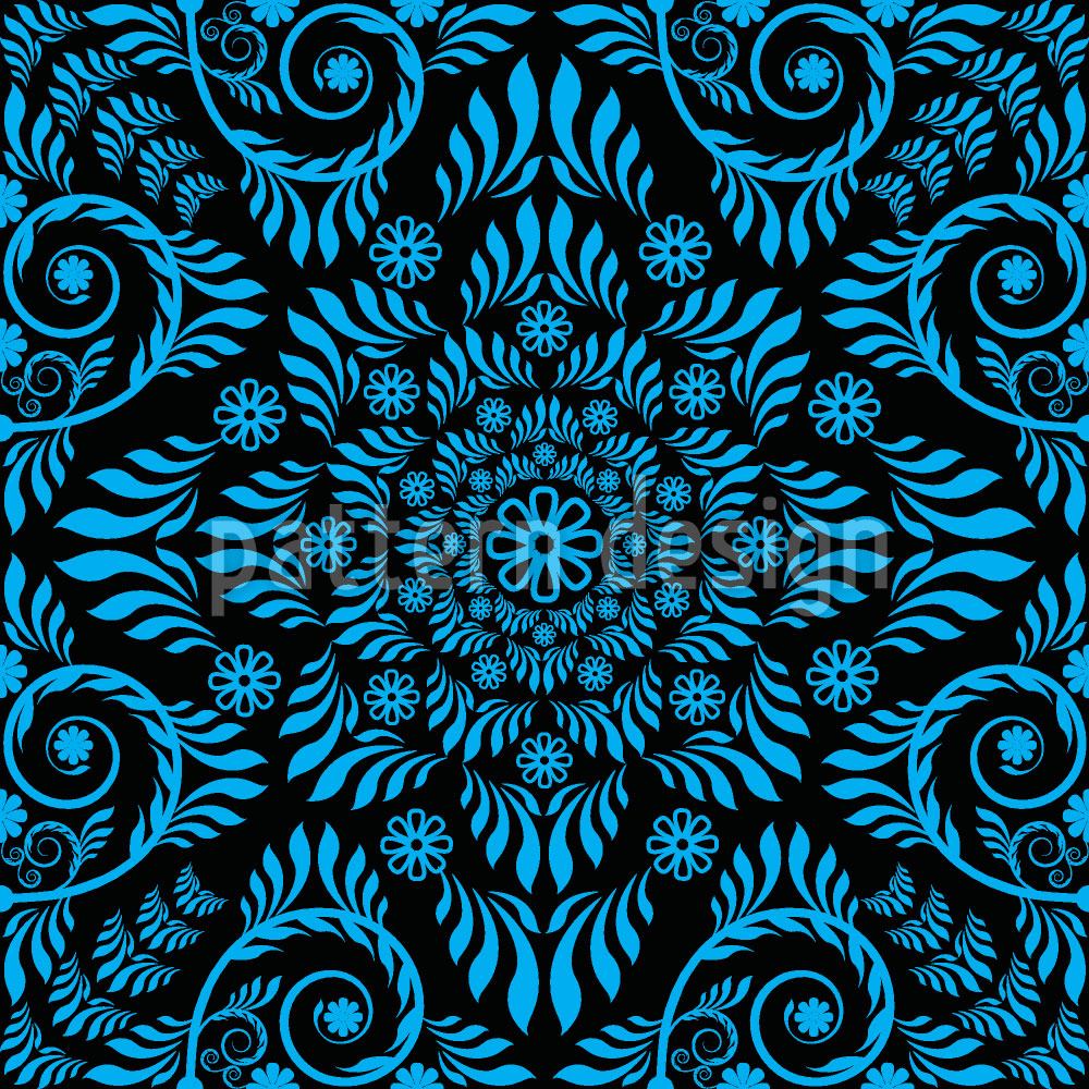 patterned-wallpaper-blue-bloom