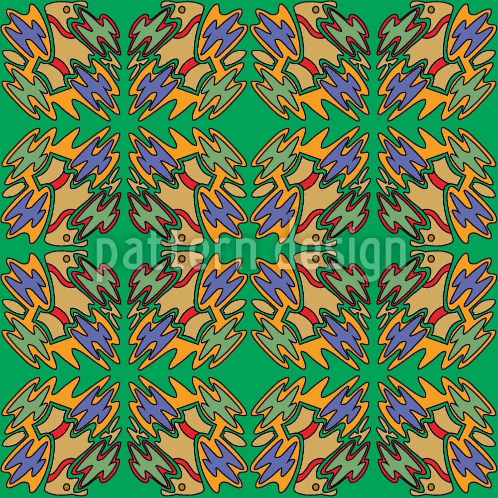 patterned-wallpaper-ethno-birds