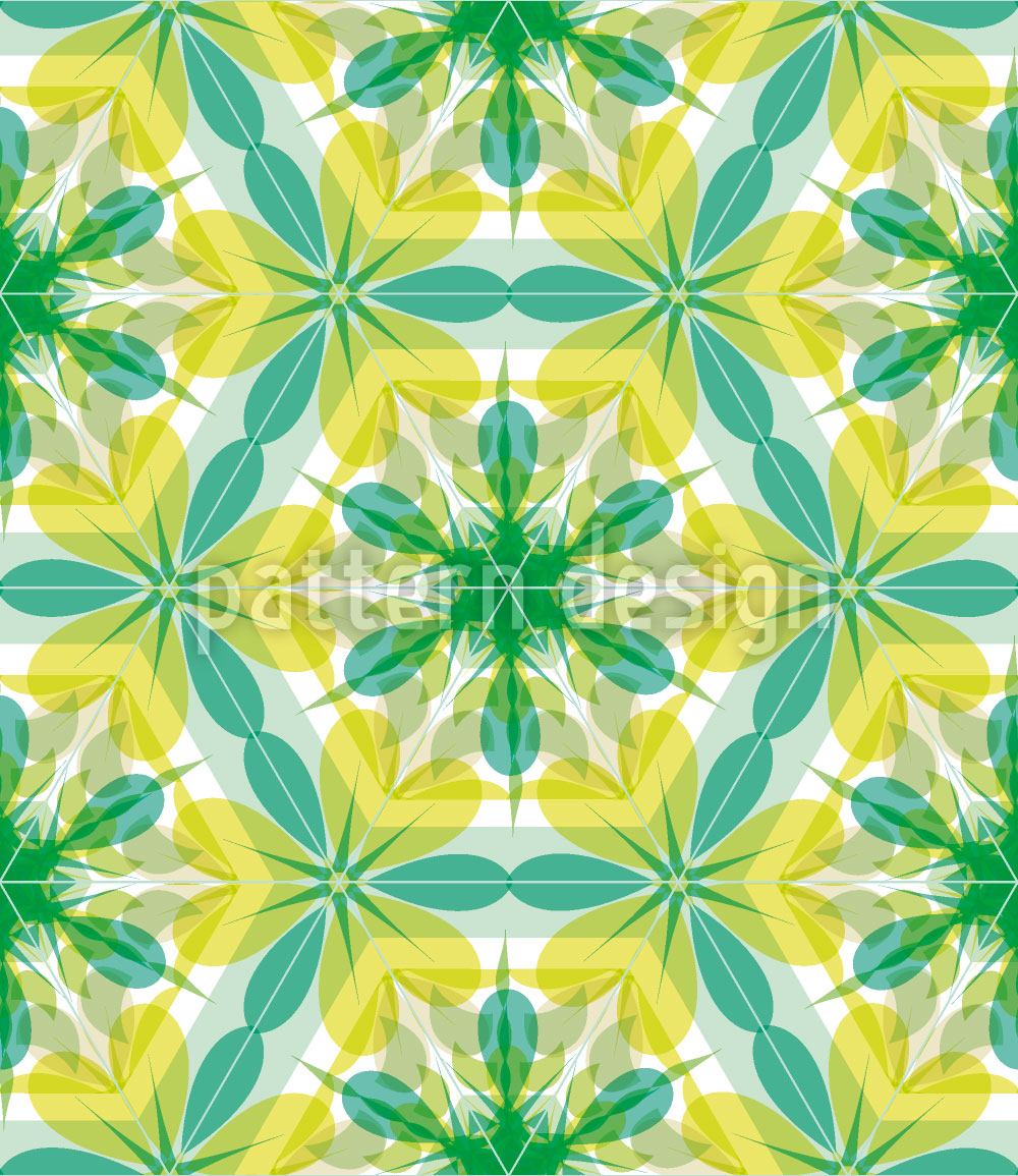 patterned-wallpaper-kaleidoscope-extreme-mint