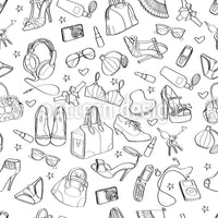 patterned-wallpaper-scattered-accessories